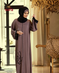 Casual brown abaya