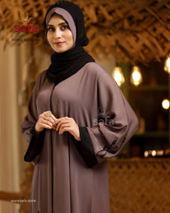 Casual brown abaya