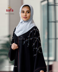 Black Dubai Abaya With Stonework