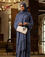 Double layer designer abaya