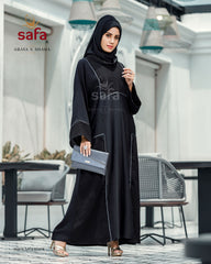 Casual wear black designer abaya