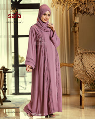 Pink Open Gown Abaya