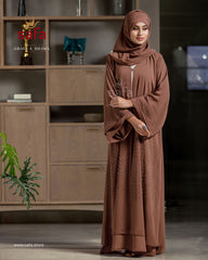 Double layer coat abaya