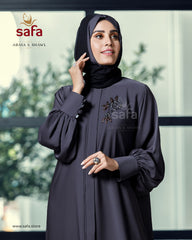 Handwork ruffle sleeve abaya