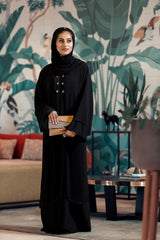 Dual layer Black abaya