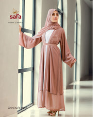 Shrug layered abaya