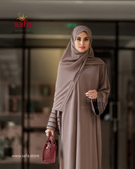 Teddy grey A line abaya