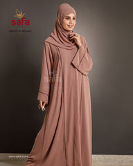 Modest abaya dress with bell sleeves