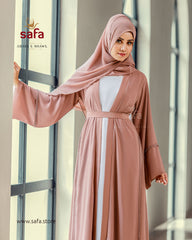 Shrug layered abaya