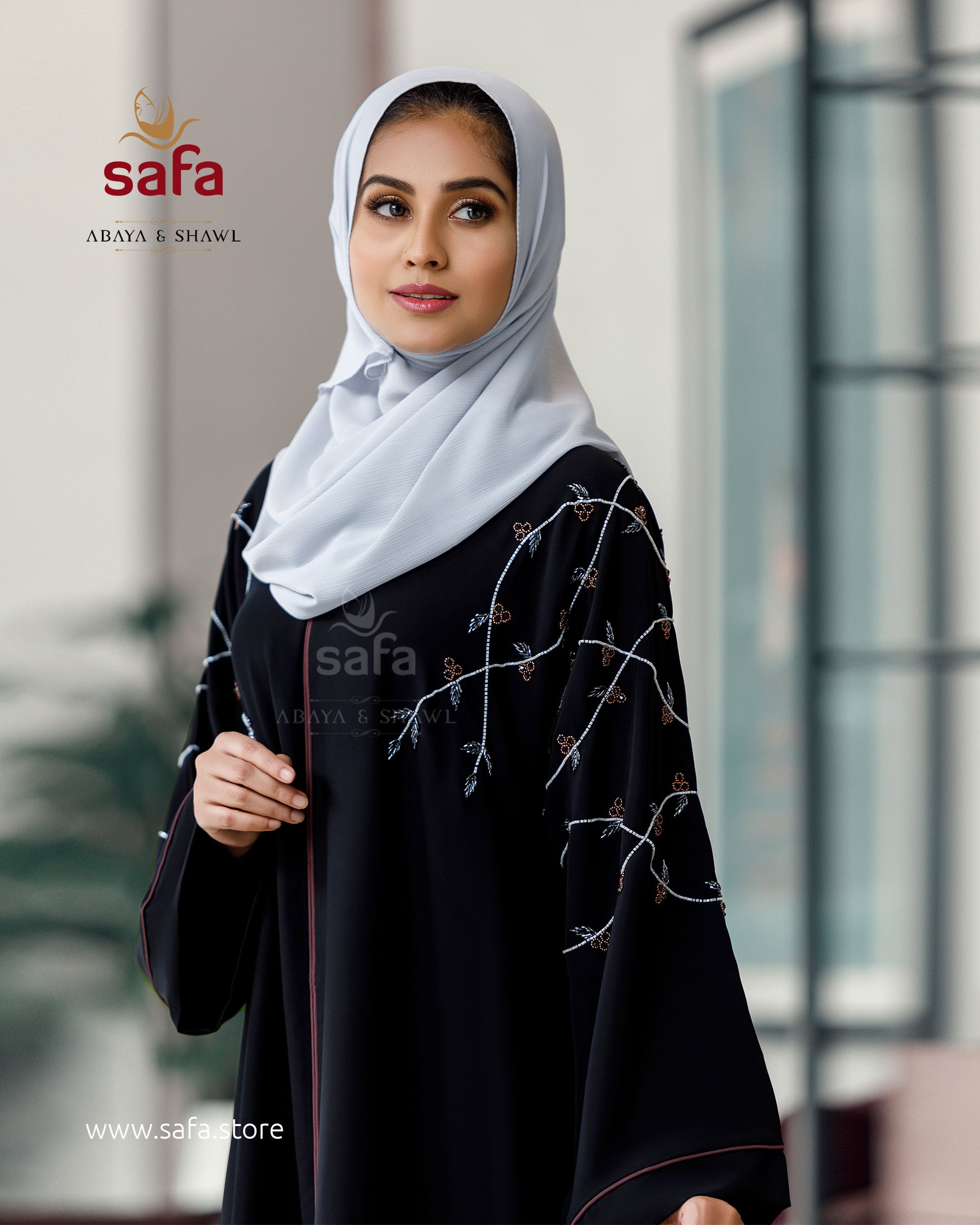 Stone Design Trending Abayas Buy Online Color Abaya With Intricate