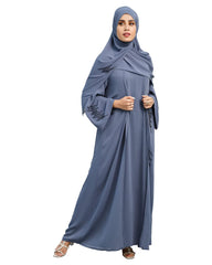 Double Layered Shrug Abaya (52)