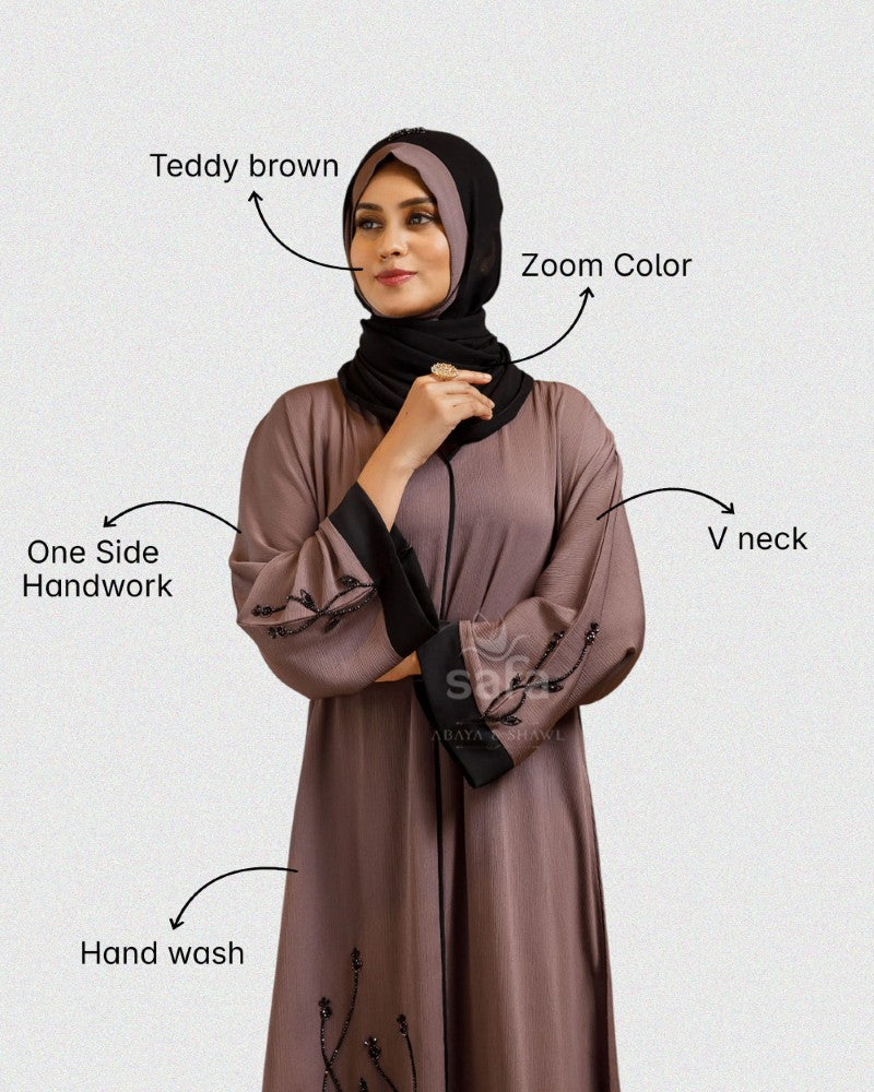 Casual brown abaya