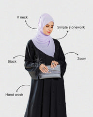 Flared bottom abaya